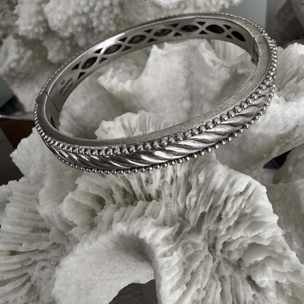 Judith Ripka Twisted Silver Bracelet - Picture 10 of 16